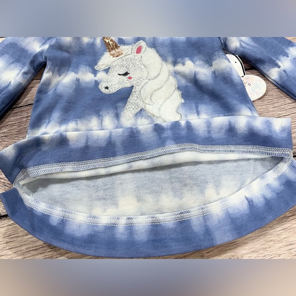 Btween Girls 2-Piece Blue Tie-Dye Hoodie Set - Picture 5 of 12